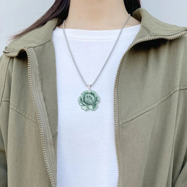 Green Jade Peony Flower-ToShay.org
