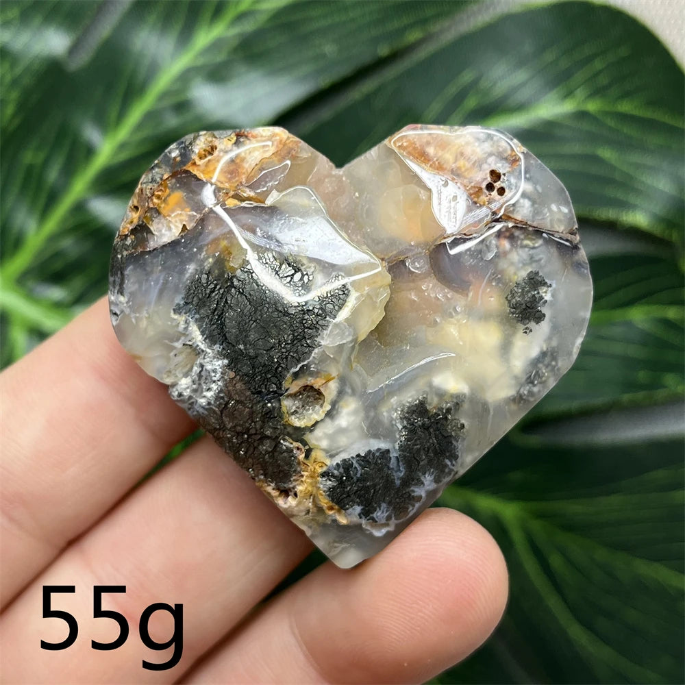 Green Agate Geode Heart-ToShay.org
