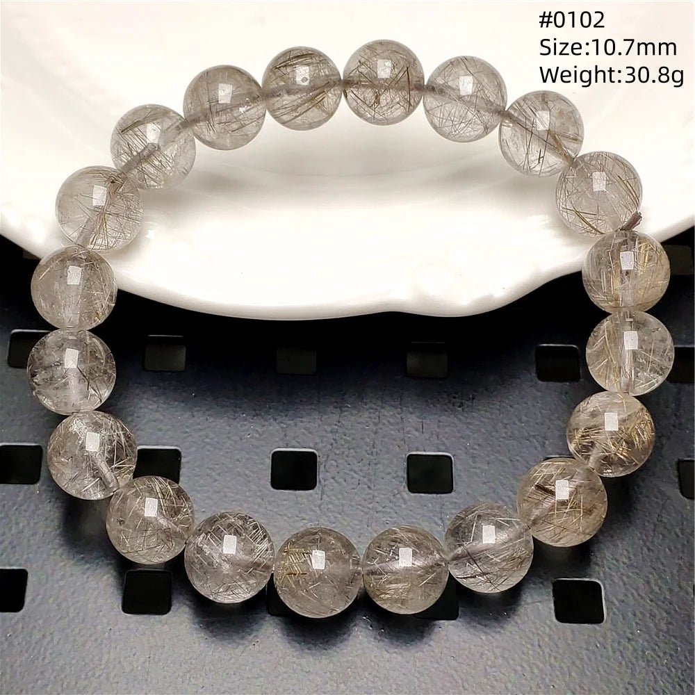 Silver Rutilated Quartz Bracelet-ToShay.org