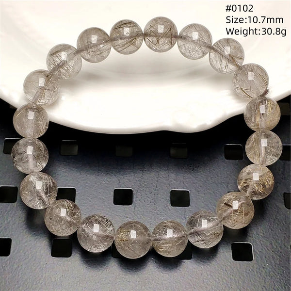 Silver Rutilated Quartz Bracelet-ToShay.org