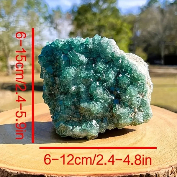 Green Fluorite Crystal Cluster-ToShay.org
