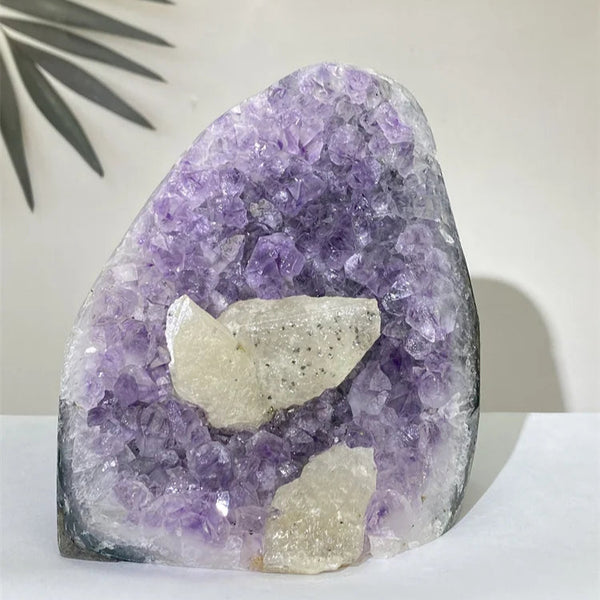 Purple Amethyst Crystal Geode-ToShay.org