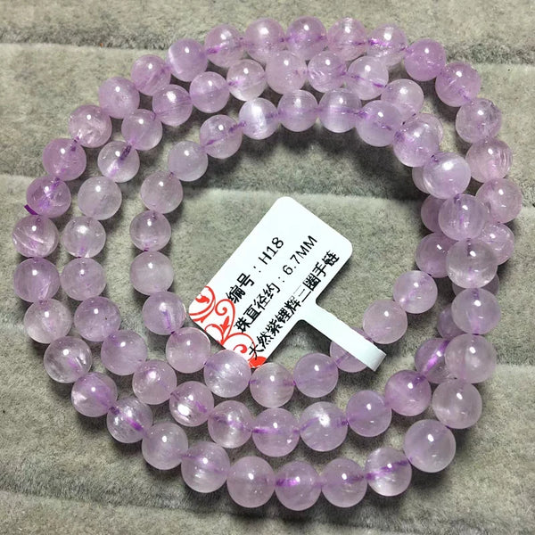 Purple Kunzite Wrap Bracelet-ToShay.org