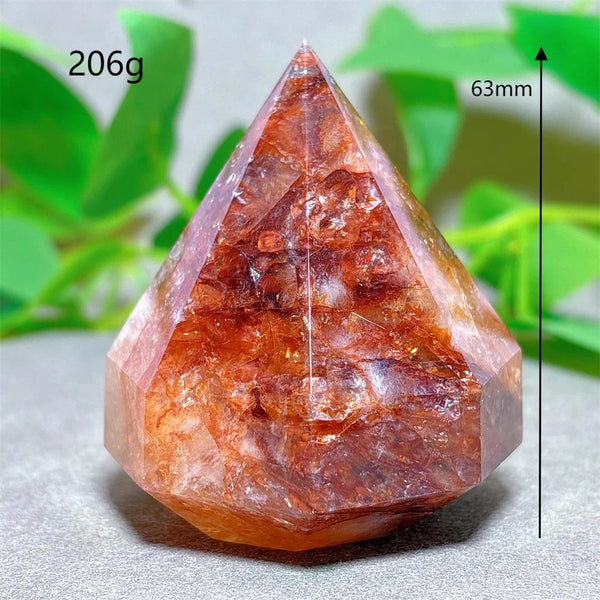 Red Fire Quartz Diamond Tower-ToShay.org