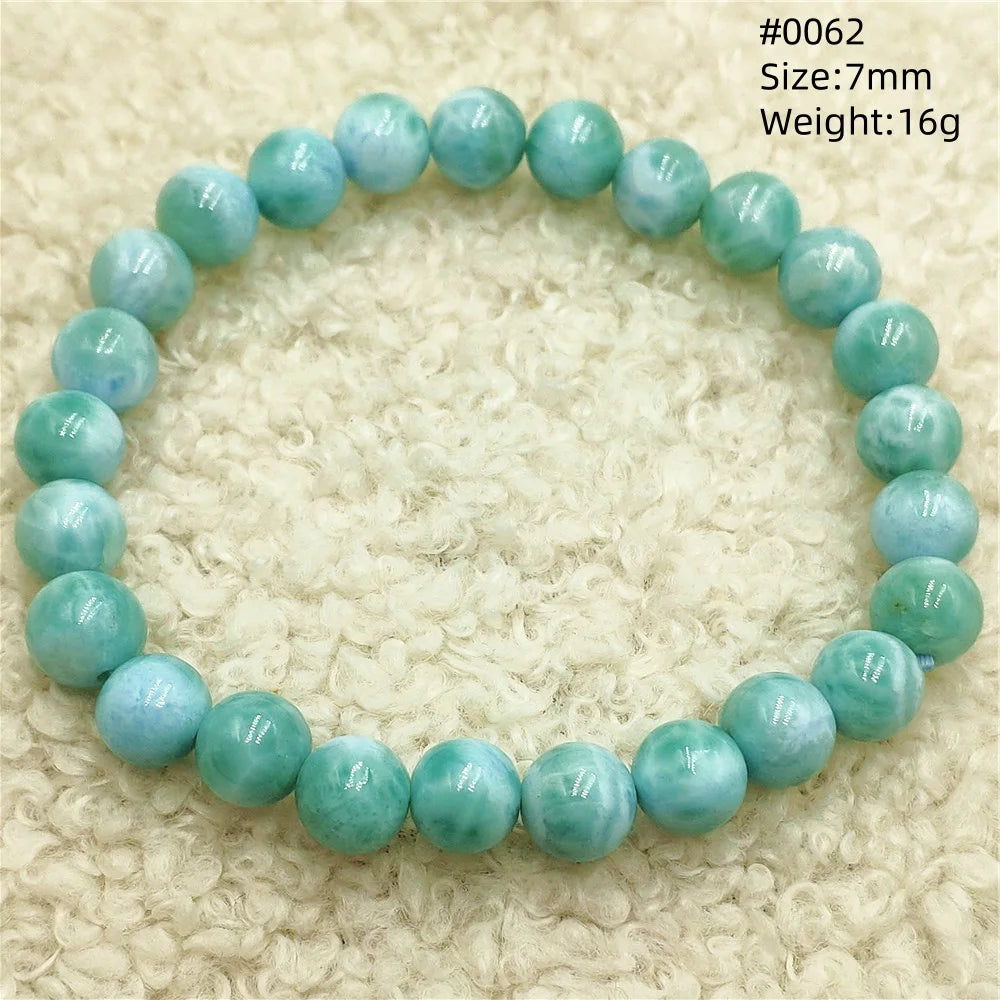Blue Larimar Bead Bracelet-ToShay.org