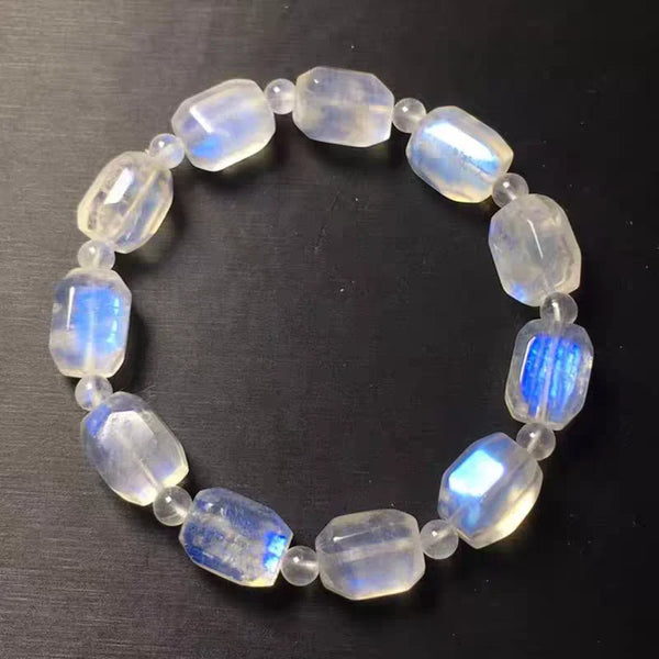 Blue Light Moonstone Bracelet-ToShay.org