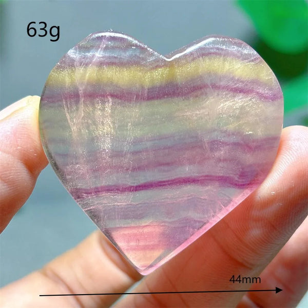 Rainbow Fluorite Heart-ToShay.org