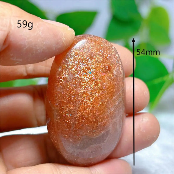 Gold Sunstone Palm Stone-ToShay.org