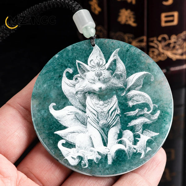 Blue Jadeite Pendant-ToShay.org