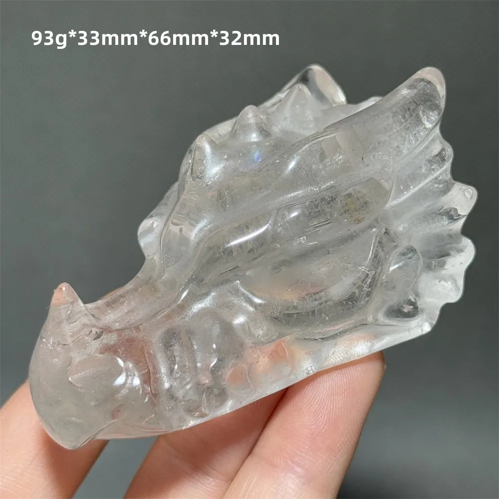 Clear Crystal Dragon Head-ToShay.org
