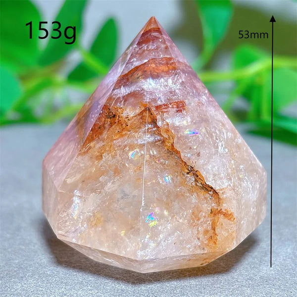 Red Fire Quartz Diamond Tower-ToShay.org