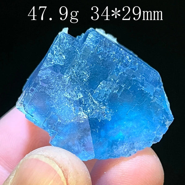 Blue Fluorite Crystal-ToShay.org