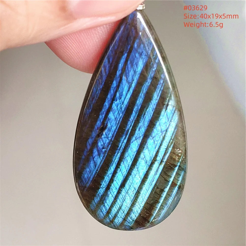 Blue Purple Labradorite Pendant-ToShay.org