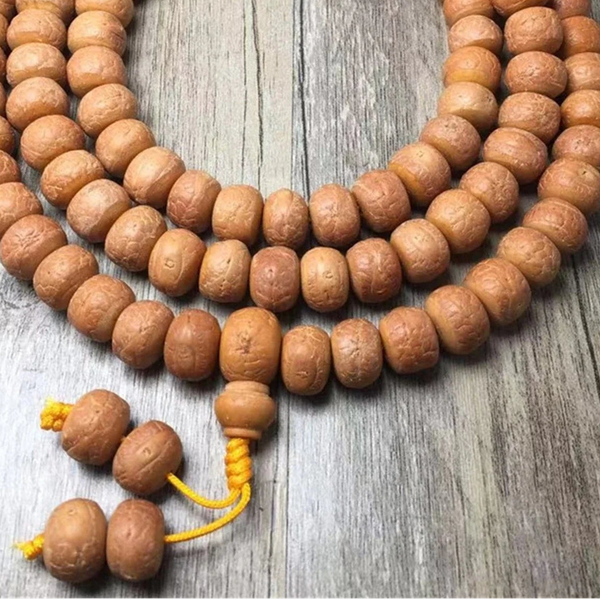 Yellow Phoenix Eye Bodhi Mala-ToShay.org