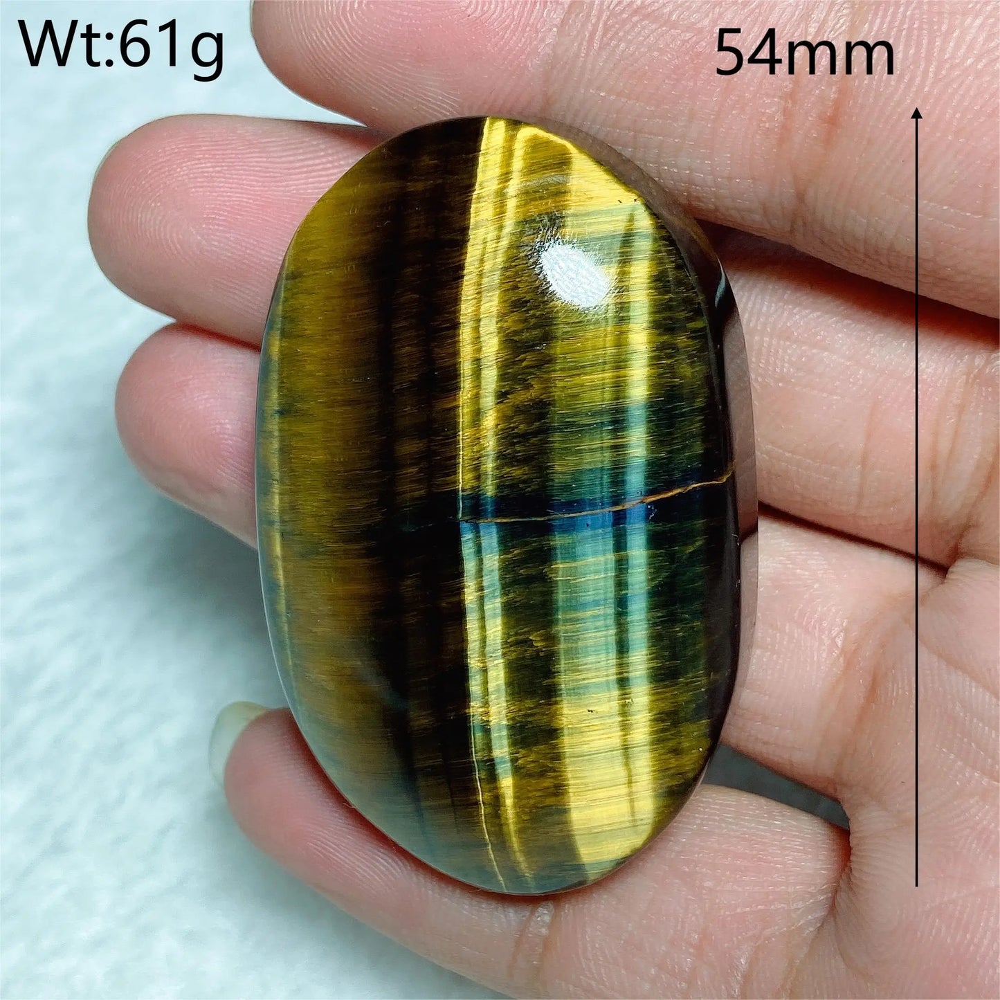 Blue Yellow Tiger Eye Stone-ToShay.org