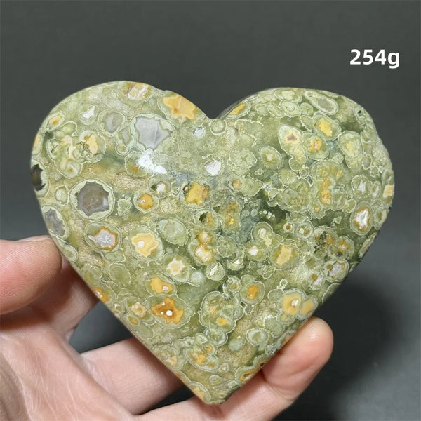 Green Rainforest Jasper Heart-ToShay.org