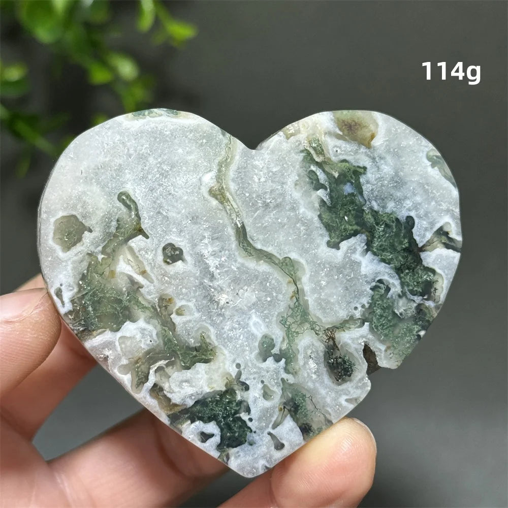 Green Aquatic Agate Heart-ToShay.org
