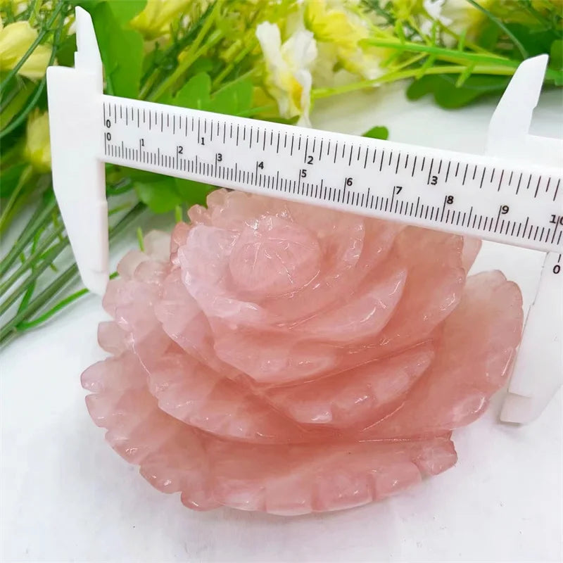 Pink Rose Quartz Flower-ToShay.org
