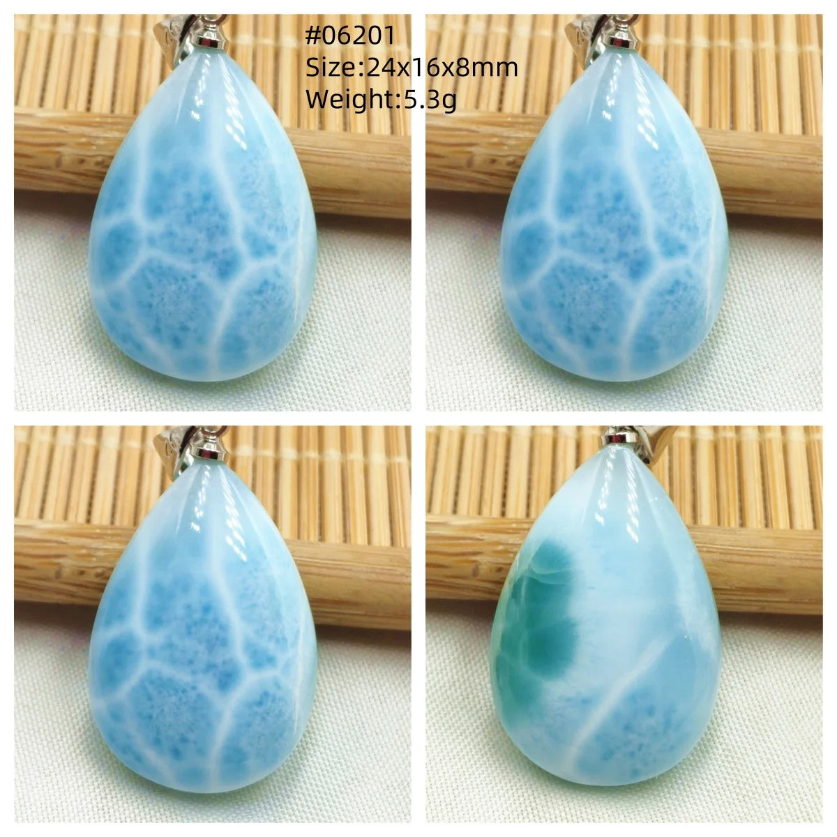 Blue Larimar Pendant-ToShay.org