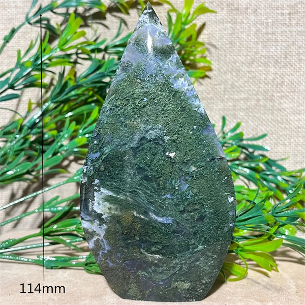 Green Moss Agate Flame-ToShay.org