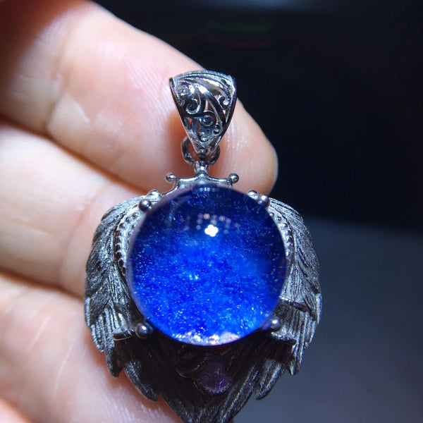 Blue Rutilated Quartz Pendant-ToShay.org