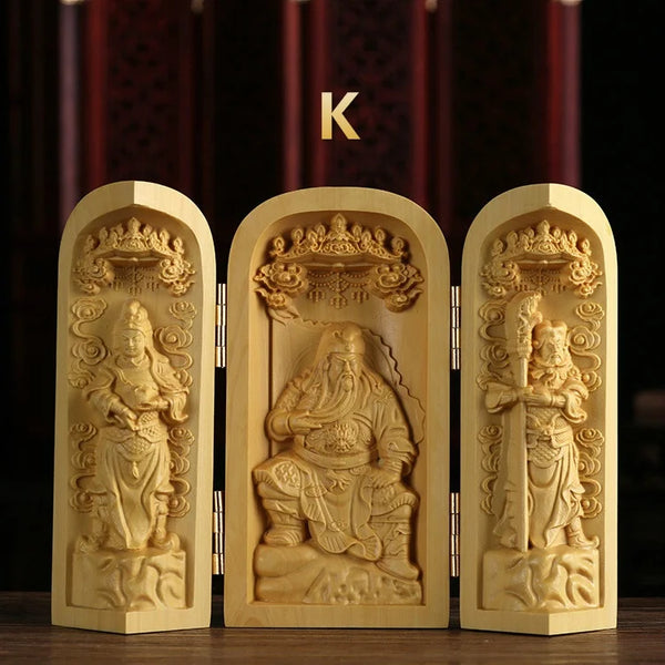 Wood Guanyin Buddha Box-ToShay.org