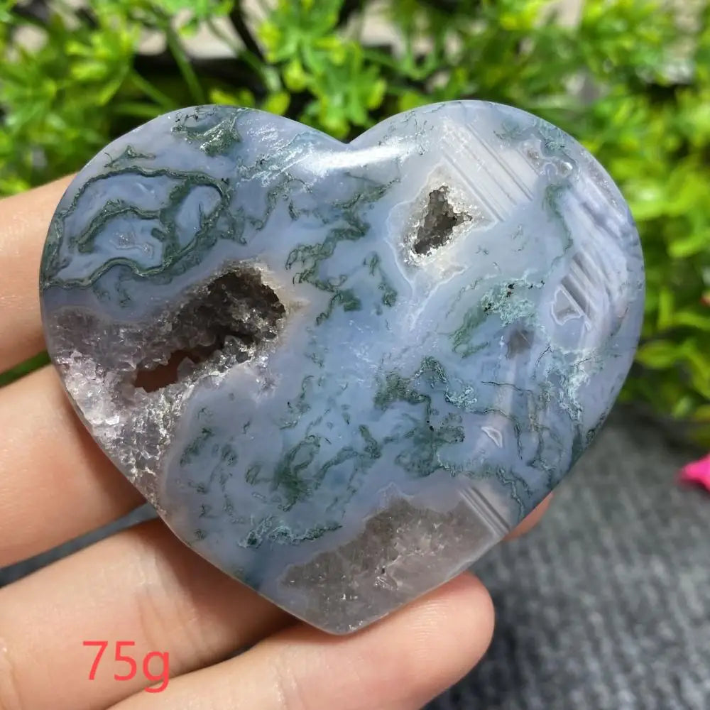 Green Moss Agate Heart-ToShay.org