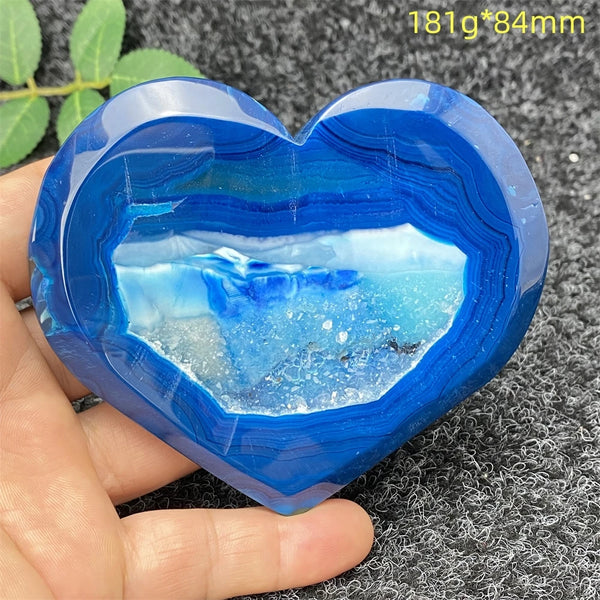 Blue Agate Geode Heart-ToShay.org