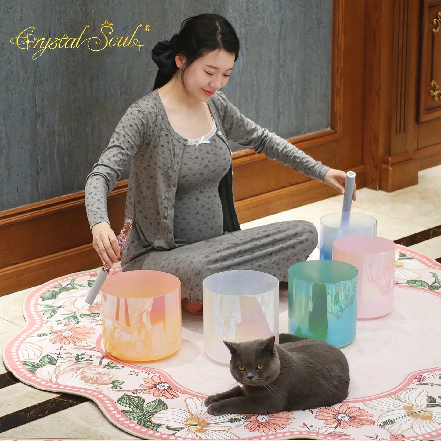 Mixed Crystal Singing Bowl Set-ToShay.org