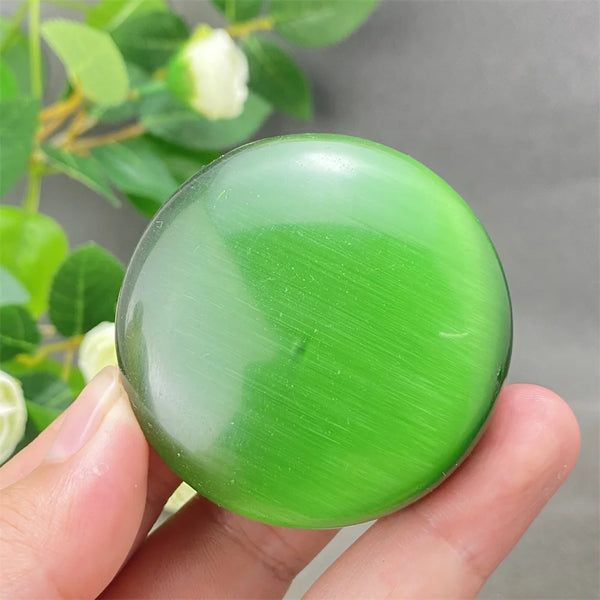 Green Cats Eye Pendant-ToShay.org