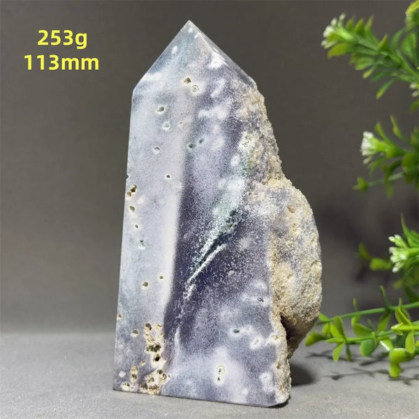 Purple Grape Agate Tower-ToShay.org