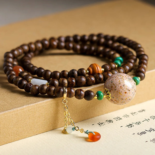 Brown Butter Agarwood Bracelet-ToShay.org