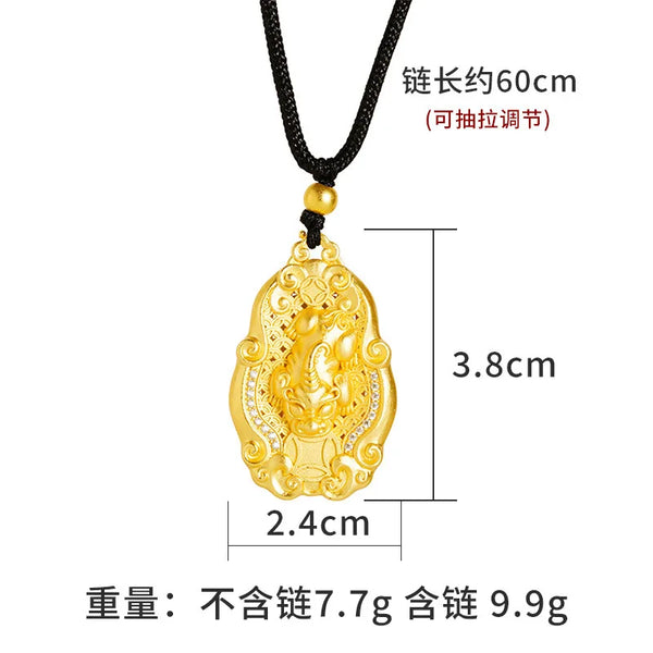 Gold Xiangyun Pendant-ToShay.org