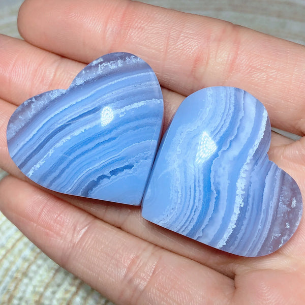Blue Lace Agate Hearts-ToShay.org