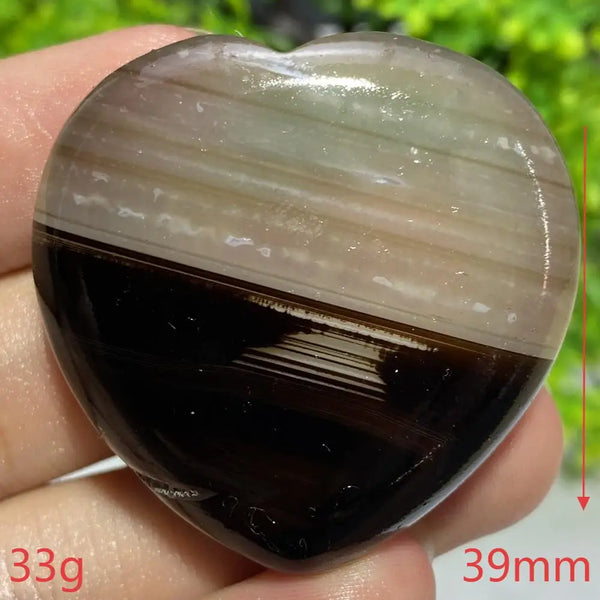 Black Agate Geode Heart-ToShay.org