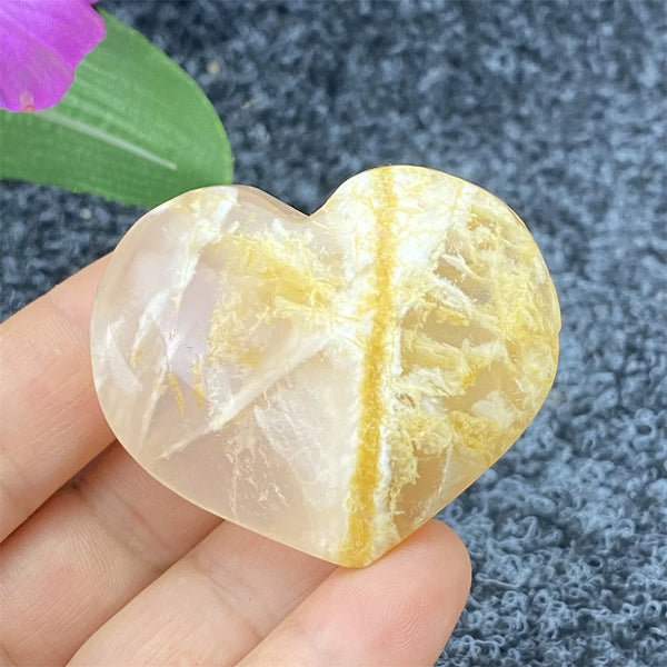 Yellow Ghost Crystal Heart-ToShay.org