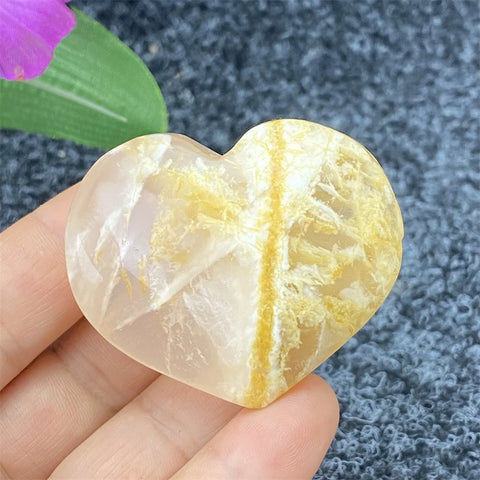Yellow Ghost Crystal Heart-ToShay.org