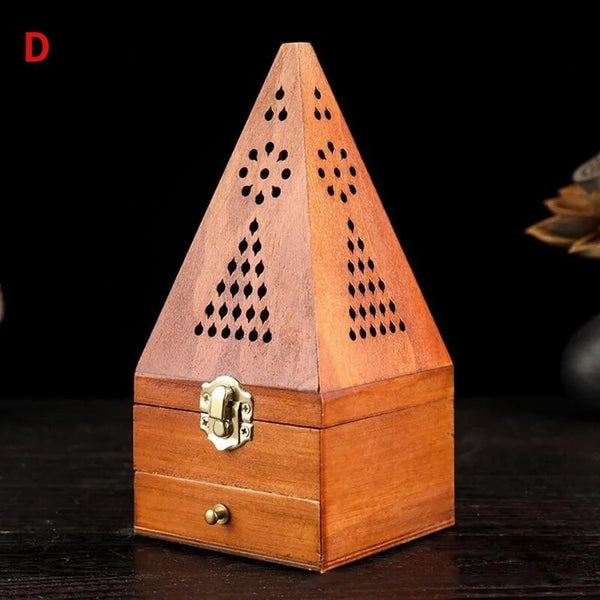 Wood Incense Burner Box-ToShay.org