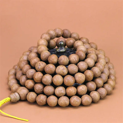 Wood Phoenix Eye Bodhi Mala-ToShay.org