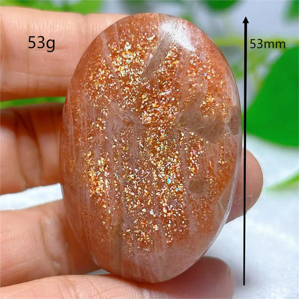 Gold Sunstone Palm Stone-ToShay.org