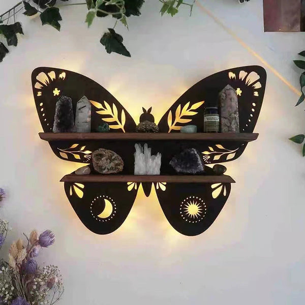Butterfly Wood Wall Shelf-ToShay.org