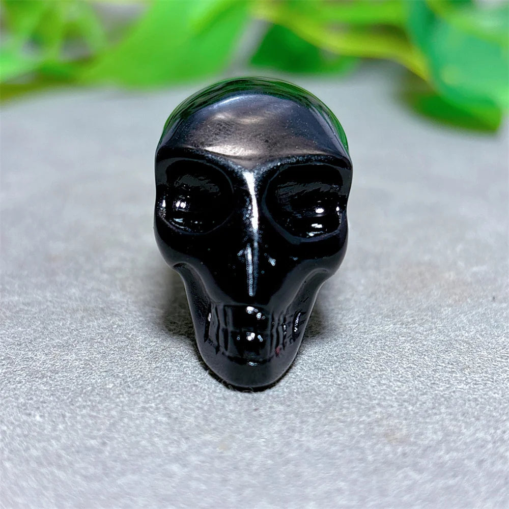 Black Obsidian Alien Skull-ToShay.org