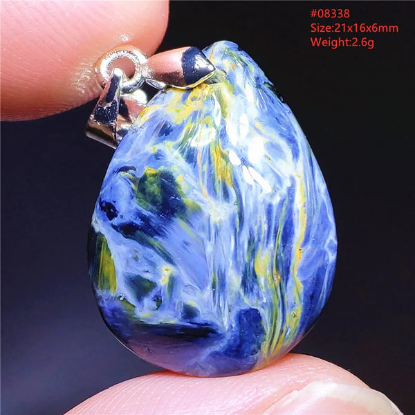 Blue Pietersite Chatoyant Pendant-ToShay.org