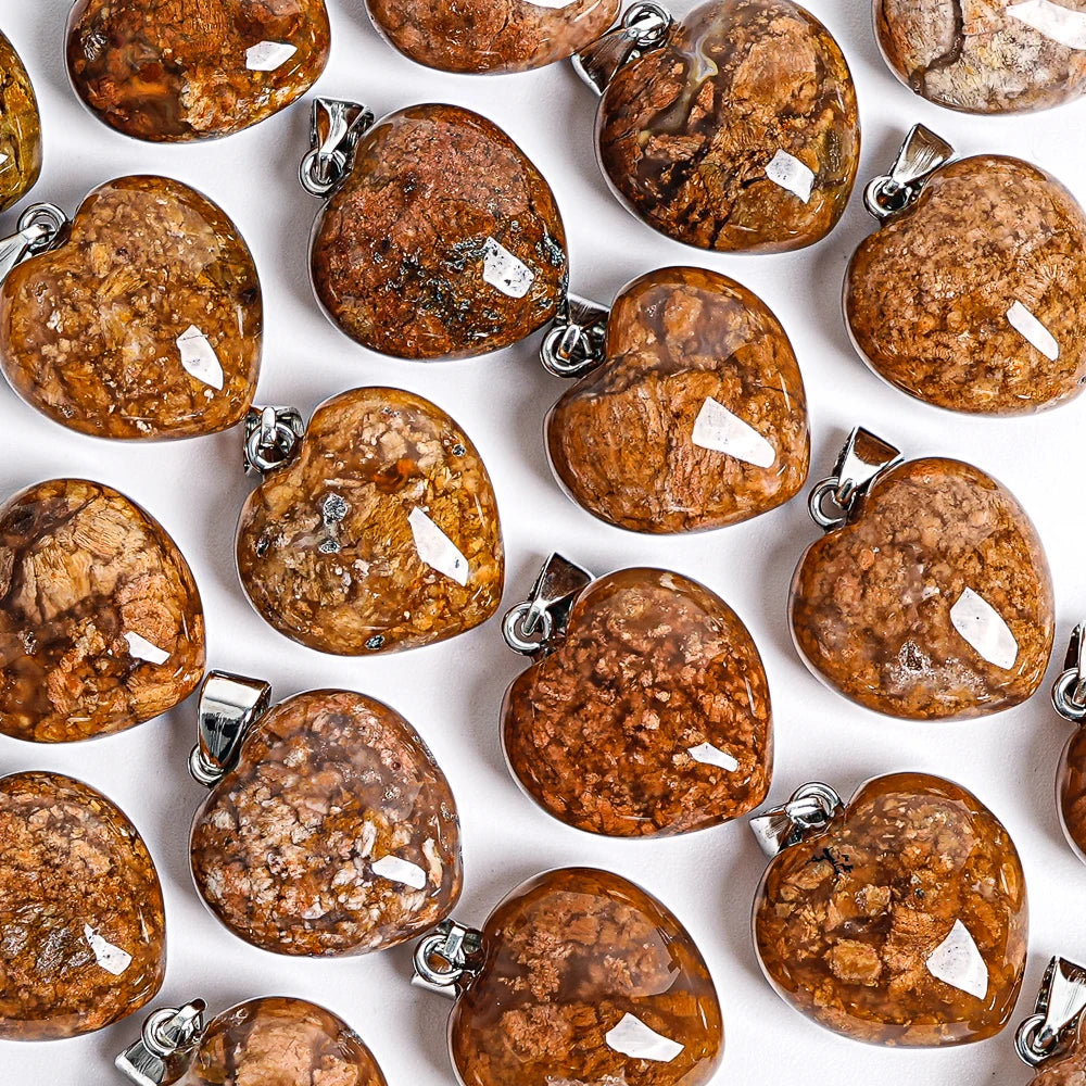 Brown Gold Agate Heart-ToShay.org