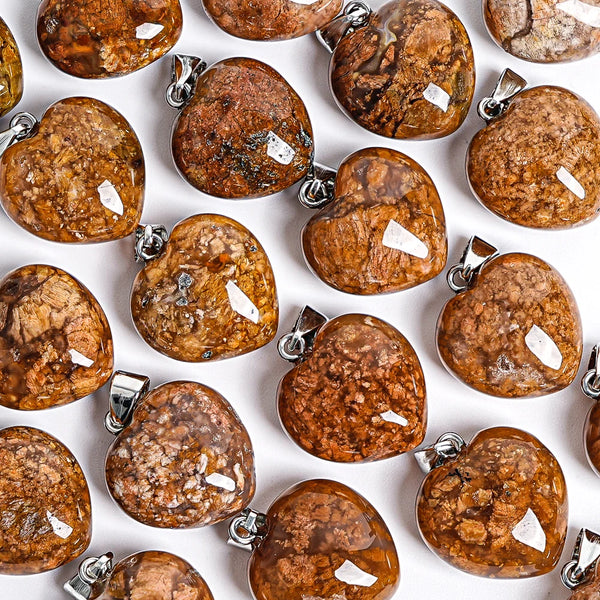 Brown Gold Agate Heart-ToShay.org