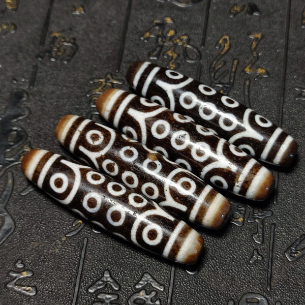 Tibetan Agate Eyes Dzi Beads-ToShay.org