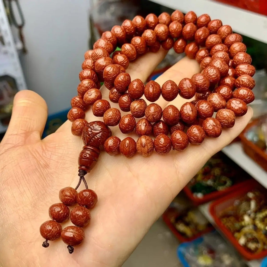 Wood Bodhi Beads Mala-ToShay.org