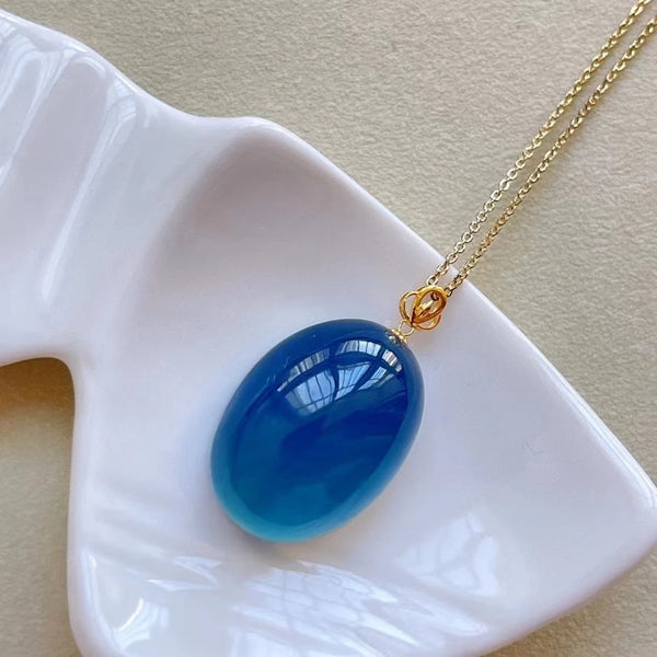Blue Aquamarine Pendant-ToShay.org