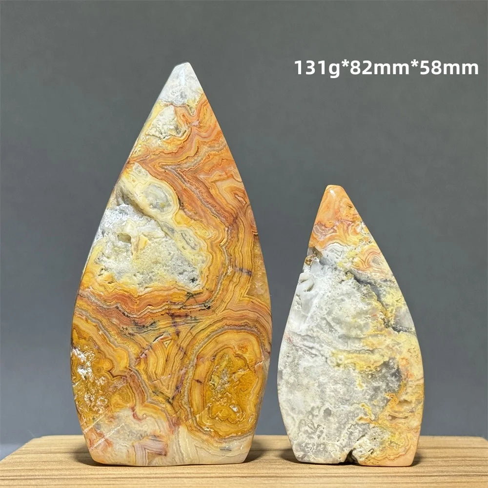 Yellow Crazy Agate Torch-ToShay.org
