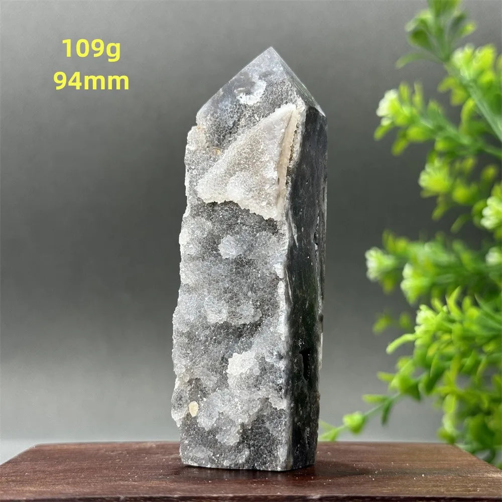 Purple Sphalerite Geode Obelisk-ToShay.org